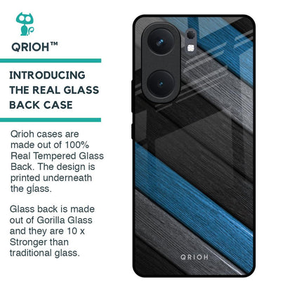 Multicolor Wooden Effect Glass Case for IQOO Neo 9 Pro