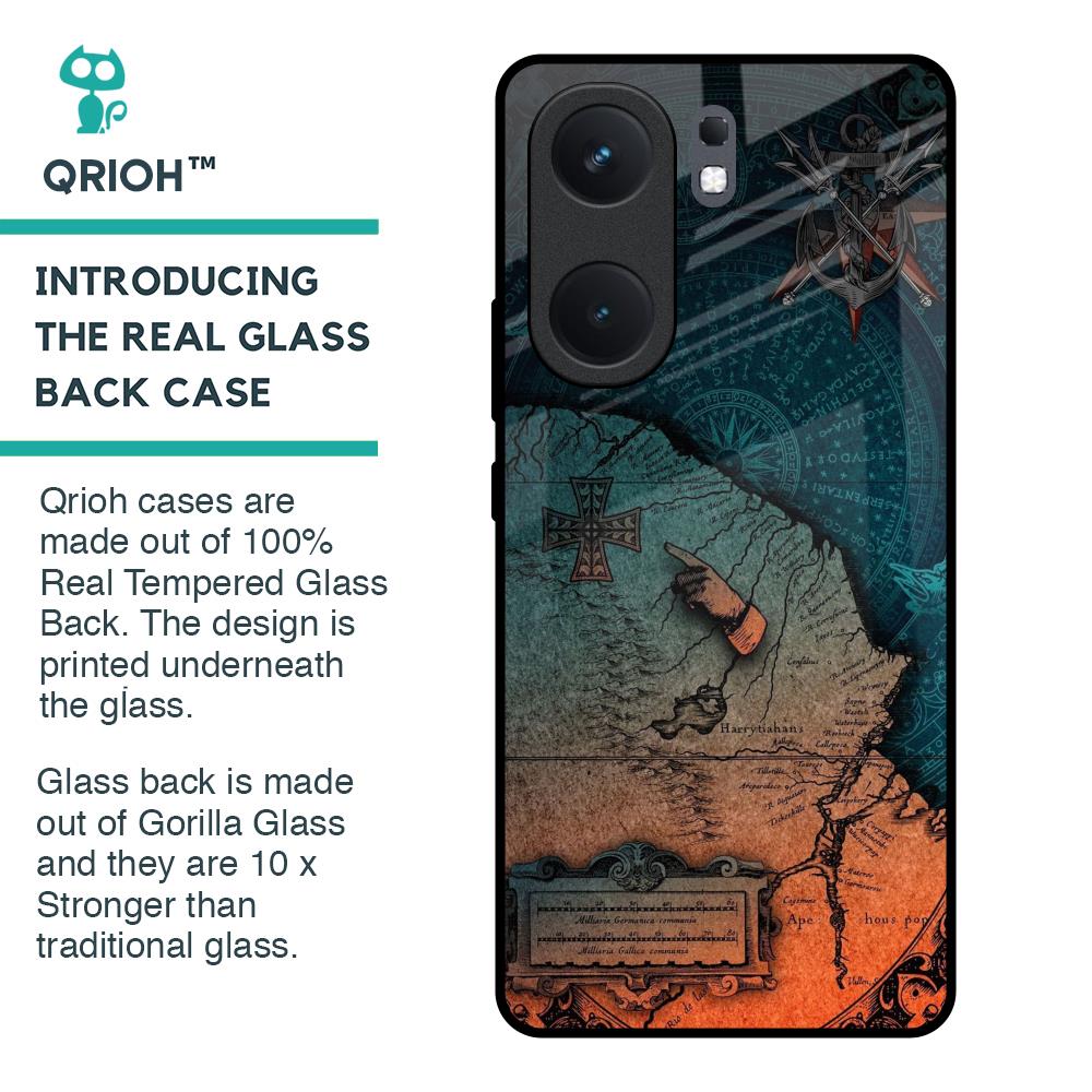 Geographical Map Glass Case for IQOO Neo 9 Pro