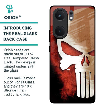 Red Skull Glass Case for IQOO Neo 9 Pro