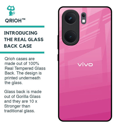 Pink Ribbon Caddy Glass Case for IQOO Neo 9 Pro