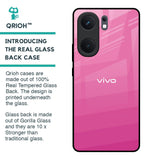 Pink Ribbon Caddy Glass Case for IQOO Neo 9 Pro