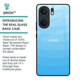 Wavy Blue Pattern Glass Case for IQOO Neo 9 Pro