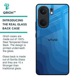 Blue Wave Abstract Glass Case for IQOO Neo 9 Pro