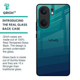Green Triangle Pattern Glass Case for IQOO Neo 9 Pro
