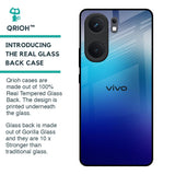 Blue Rhombus Pattern Glass Case for IQOO Neo 9 Pro