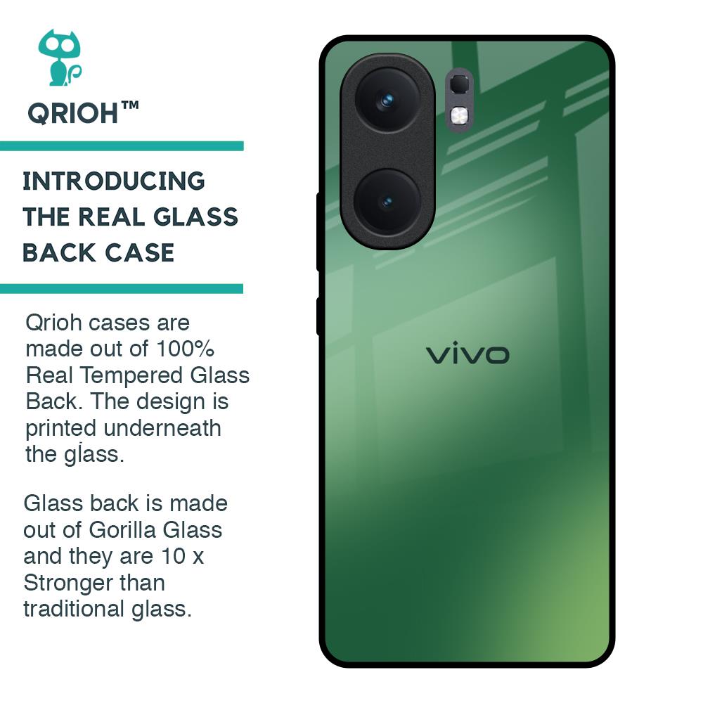 Green Grunge Texture Glass Case for IQOO Neo 9 Pro