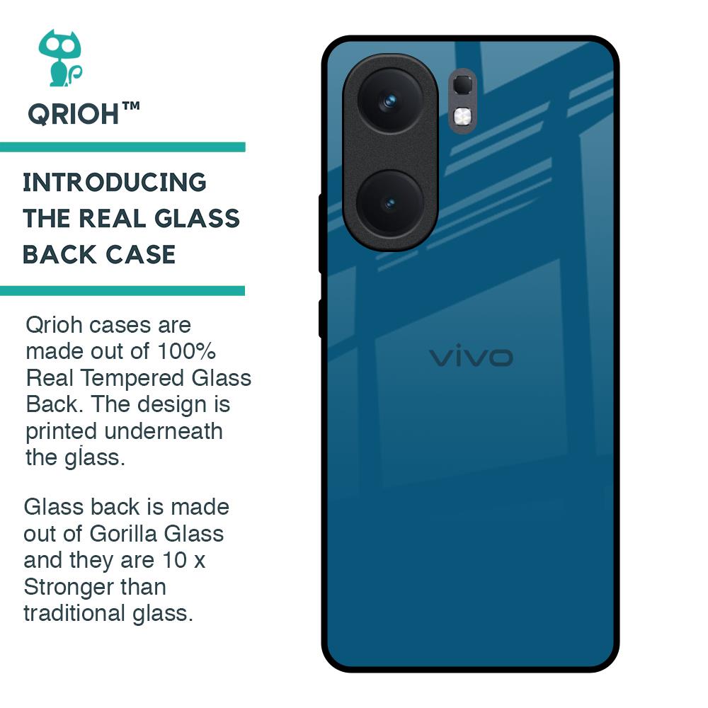 Cobalt Blue Glass Case for IQOO Neo 9 Pro