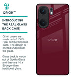 Classic Burgundy Glass Case for IQOO Neo 9 Pro