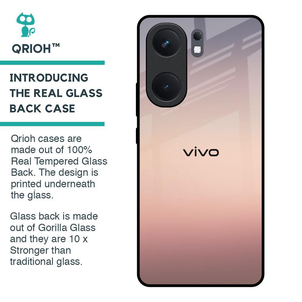 Golden Mauve Glass Case for IQOO Neo 9 Pro