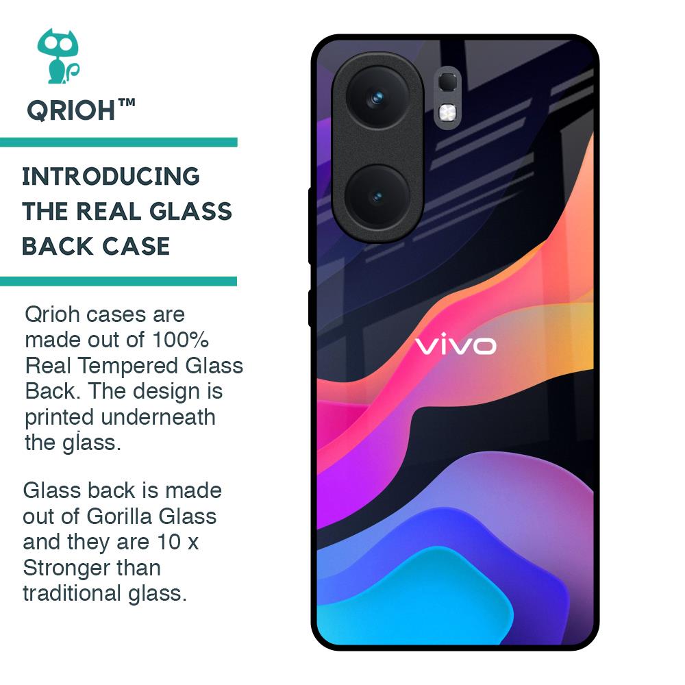 Colorful Fluid Glass Case for IQOO Neo 9 Pro
