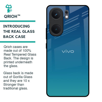 Celestial Blue Glass Case For IQOO Neo 9 Pro