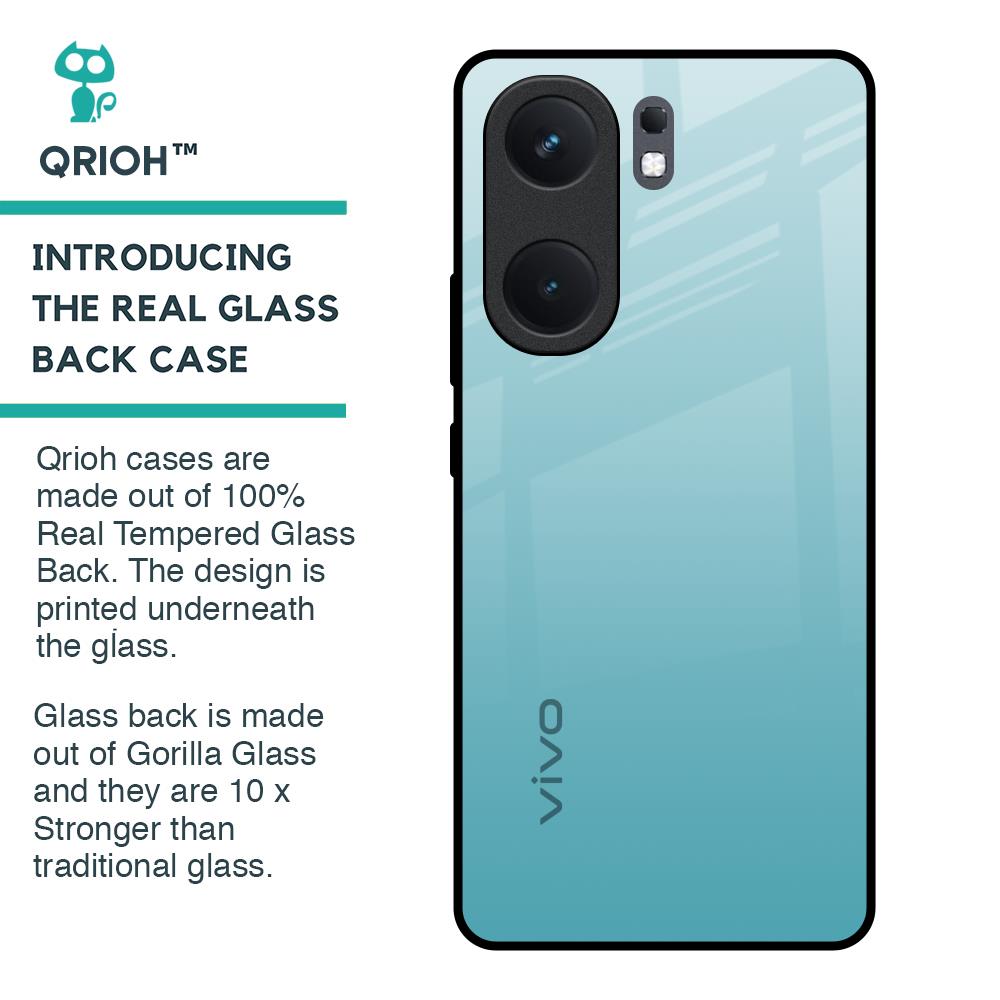 Arctic Blue Glass Case For IQOO Neo 9 Pro