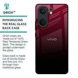 Wine Red Glass Case For IQOO Neo 9 Pro