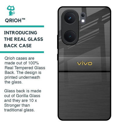 Grey Metallic Glass Case For IQOO Neo 9 Pro