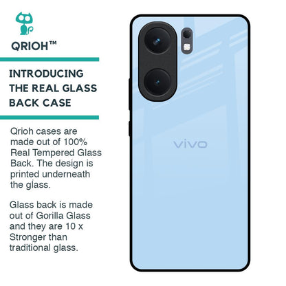 Pastel Sky Blue Glass Case for IQOO Neo 9 Pro