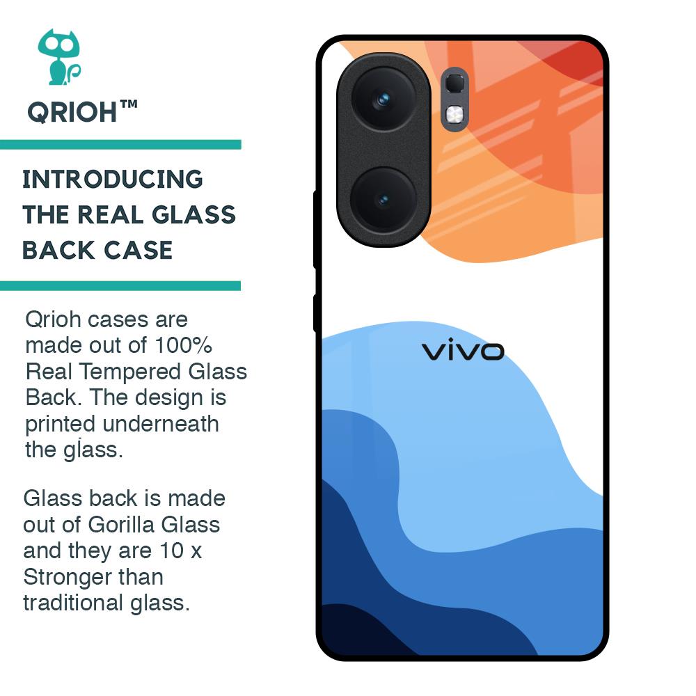 Wavy Color Pattern Glass Case for IQOO Neo 9 Pro