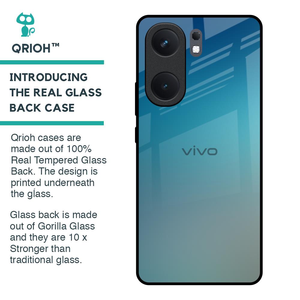 Sea Theme Gradient Glass Case for IQOO Neo 9 Pro