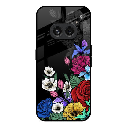 Rose Flower Bunch Art Nothing Phone 2a 5G Glass Back Cover Online