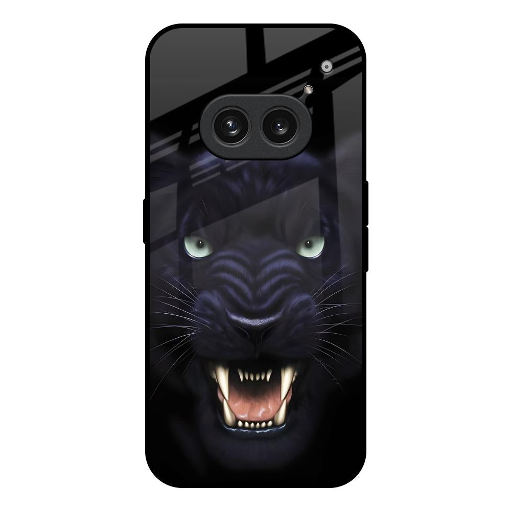 Angry Black Leopard Nothing Phone 2a 5G Glass Back Cover Online