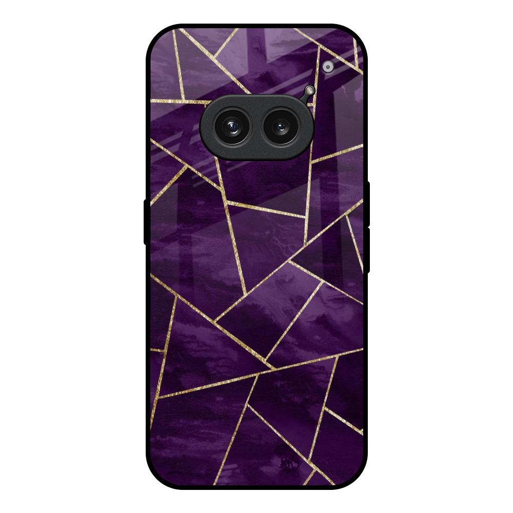 Geometric Purple Nothing Phone 2a 5G Glass Back Cover Online
