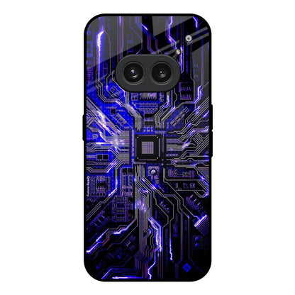 Techno Color Pattern Nothing Phone 2a 5G Glass Back Cover Online