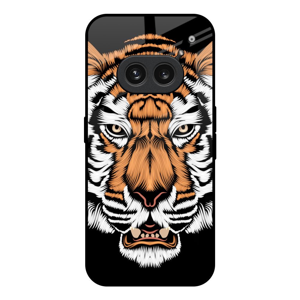 Angry Tiger Nothing Phone 2a 5G Glass Back Cover Online