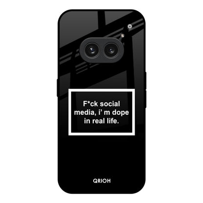 Dope In Life Nothing Phone 2a 5G Glass Back Cover Online