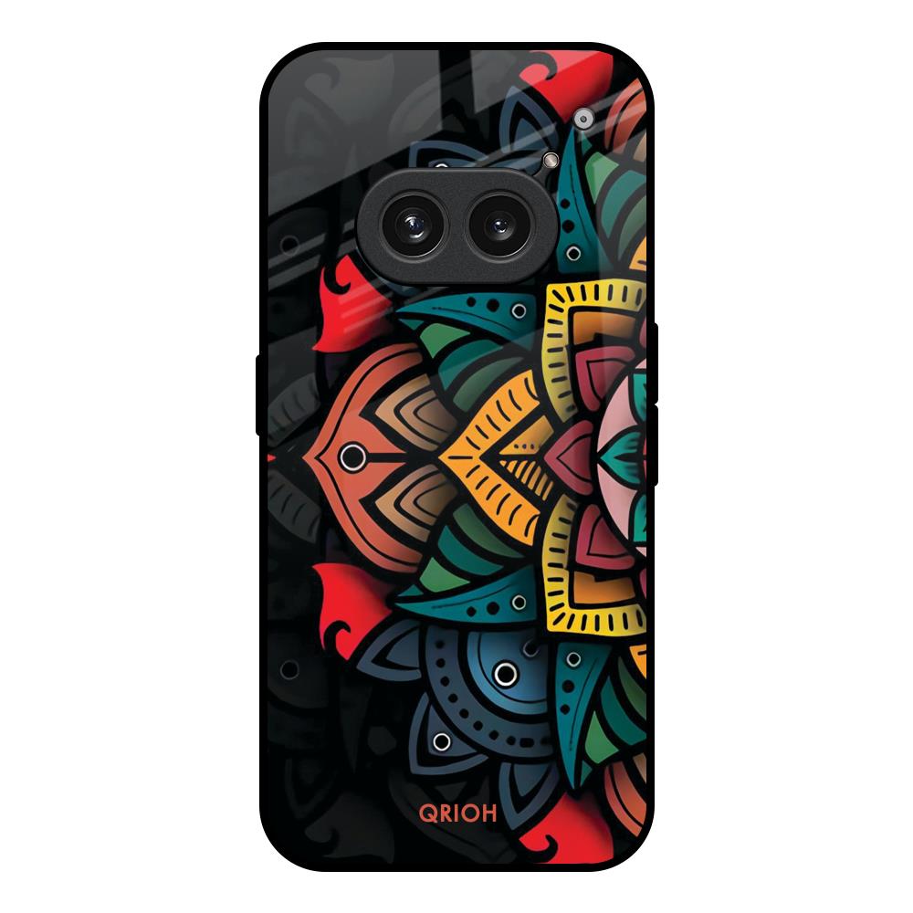 Retro Gorgeous Flower Nothing Phone 2a 5G Glass Back Cover Online