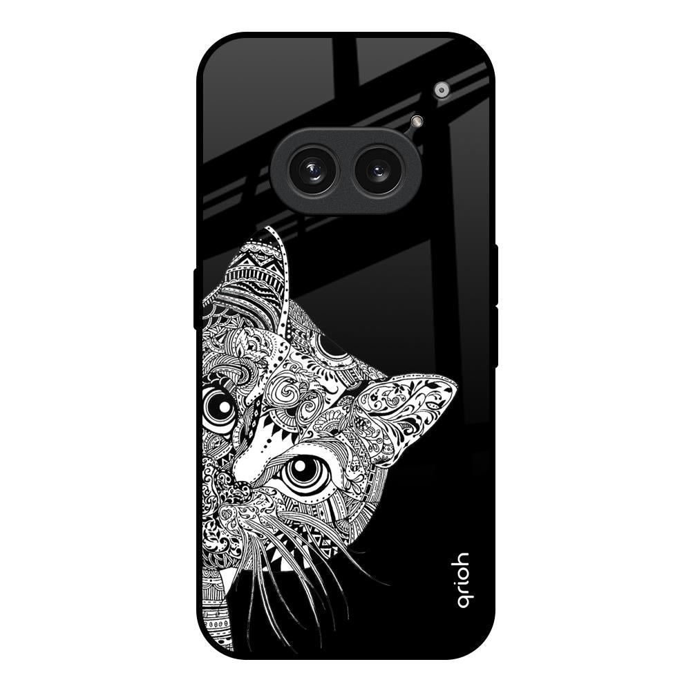 Kitten Mandala Nothing Phone 2a 5G Glass Back Cover Online
