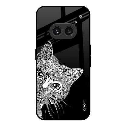 Kitten Mandala Nothing Phone 2a 5G Glass Back Cover Online