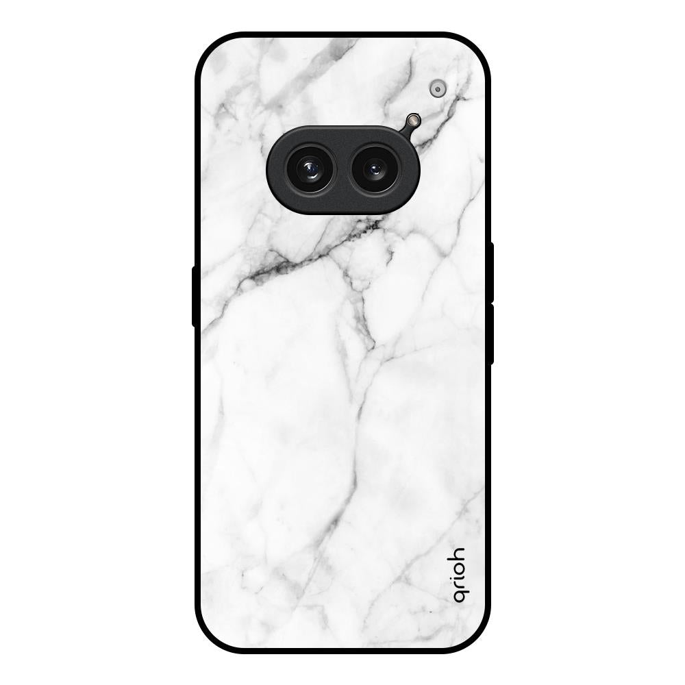 Modern White Marble Nothing Phone 2a 5G Glass Back Cover Online