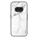 Modern White Marble Nothing Phone 2a 5G Glass Back Cover Online