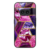 Electroplated Geometric Marble Nothing Phone 2a 5G Glass Back Cover Online