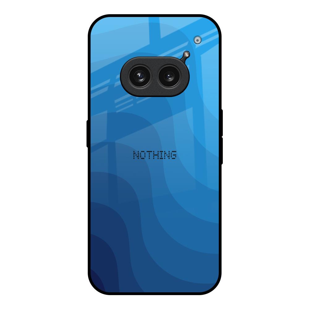 Blue Wave Abstract Nothing Phone 2a 5G Glass Back Cover Online