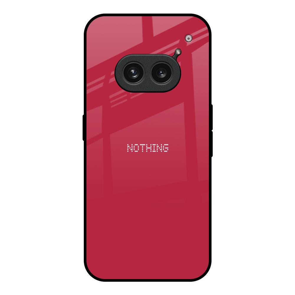 Solo Maroon Nothing Phone 2a 5G Glass Back Cover Online