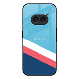 Pink & White Stripes Nothing Phone 2a 5G Glass Back Cover Online