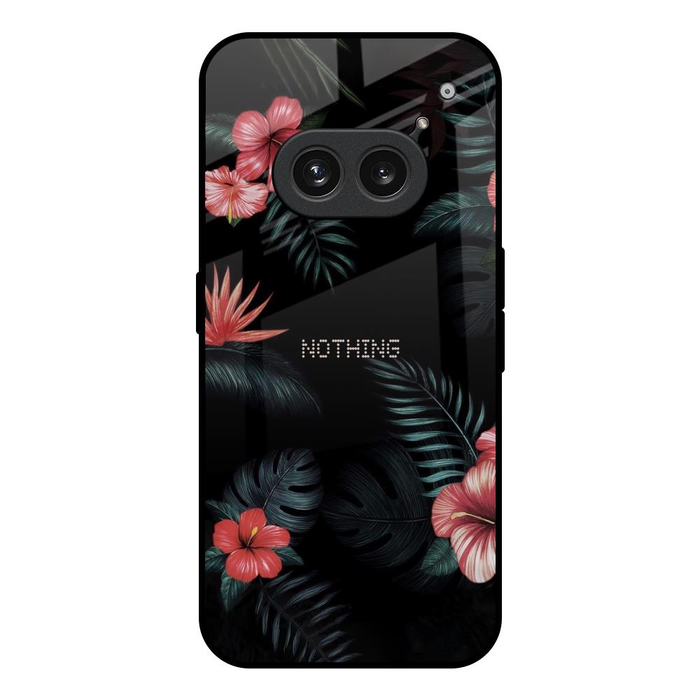 Tropical Art Flower Nothing Phone 2a 5G Glass Back Cover Online