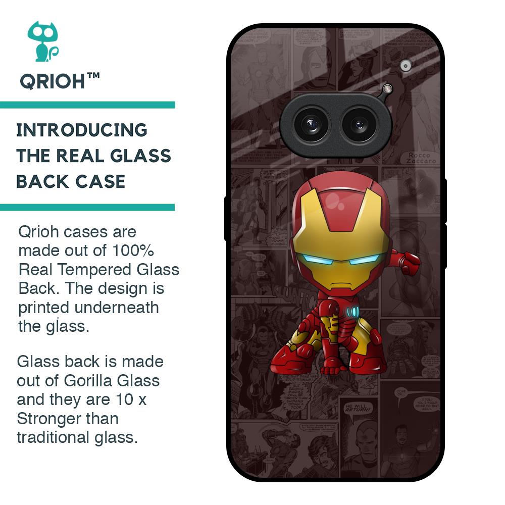 Angry Baby Super Hero Glass Case for Nothing Phone 2a 5G