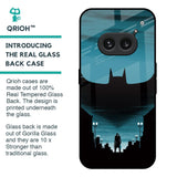 Cyan Bat Glass Case for Nothing Phone 2a 5G