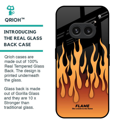 Fire Flame Glass Case for Nothing Phone 2a 5G