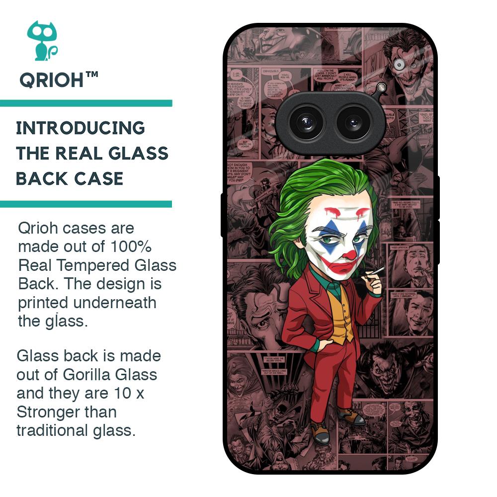 Joker Cartoon Glass Case for Nothing Phone 2a 5G