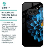 Half Blue Flower Glass Case for Nothing Phone 2a 5G