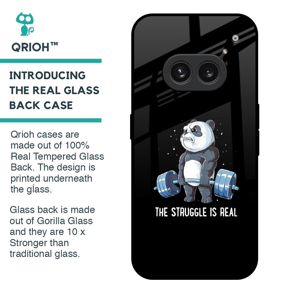 Real Struggle Glass Case for Nothing Phone 2a 5G