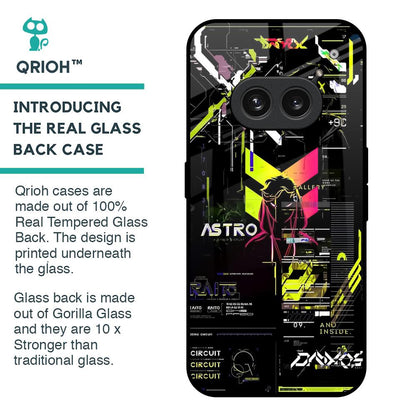 Astro Glitch Glass Case for Nothing Phone 2a 5G