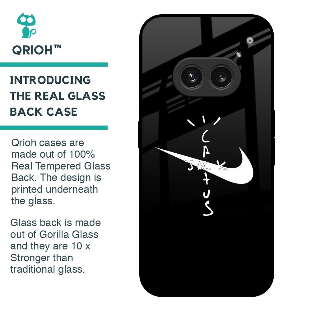 Jack Cactus Glass Case for Nothing Phone 2a 5G