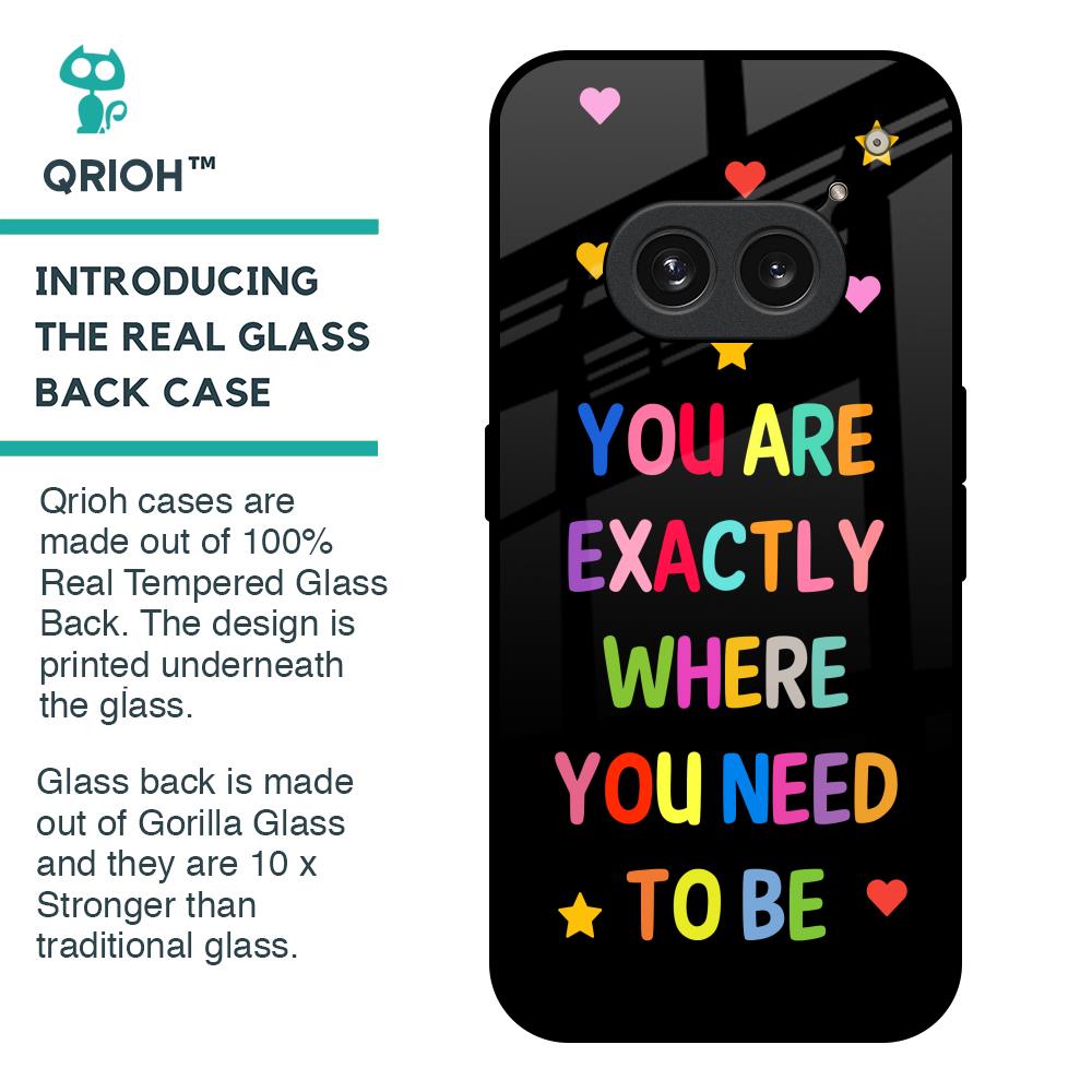 Magical Words Glass Case for Nothing Phone 2a 5G
