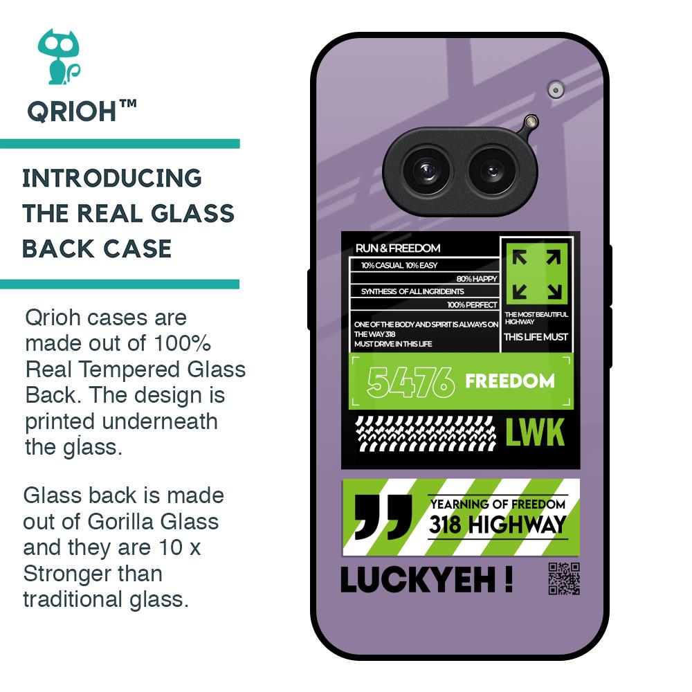 Run & Freedom Glass Case for Nothing Phone 2a 5G
