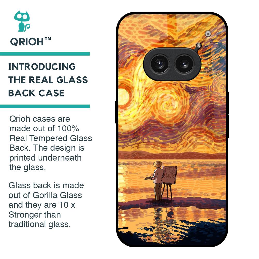 Sunset Vincent Glass Case for Nothing Phone 2a 5G