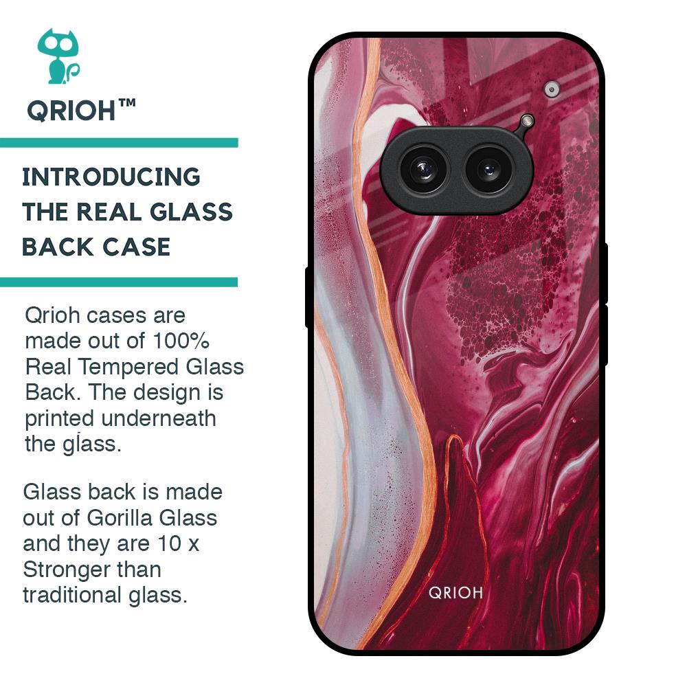 Crimson Ruby Glass Case for Nothing Phone 2a 5G