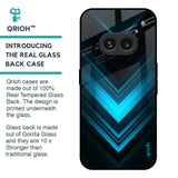 Vertical Blue Arrow Glass Case For Nothing Phone 2a 5G